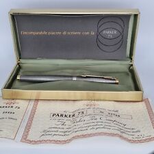 Parker 75 argento 925 Cisele EF, penna stilografica - fountain pen - stylo plume