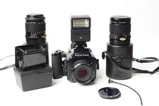 PENTAX 645  - M FORMATO 4,5X6  MACCHINA A PELLICOLA + 3 OBIETTIVI GAR 6 MESI