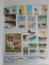 KAISEALEX ANIMALI 2 FOTO FRANCOBOLLI tema ANIMALS Mini collection animaux