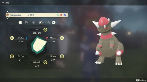 Rampardos alfa shiny 6iv - rampardos,
