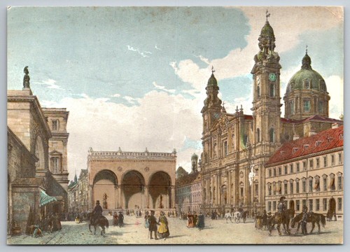 Cartolina monaco odeonsplatz - monaco,