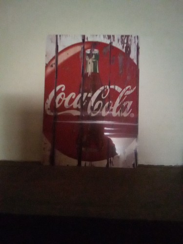 Targa metallica della coca - metallica,