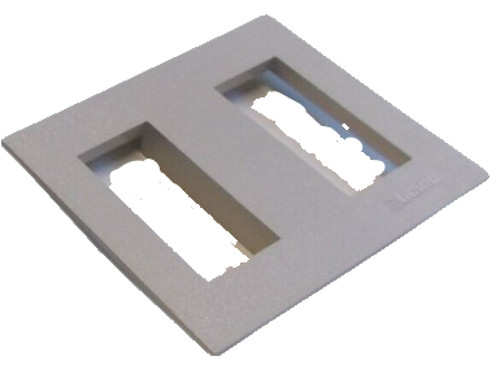 Placca mostrina grigio sabbia - grigio,