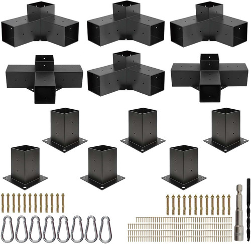 Kit staffe pergola 4x4 - pergola,