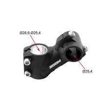 ATTACCO MANUBRIO UNO ALLUMINIO FORGIATO ANGOLO 35° 70mm 8508 MOUNTAIN BIKE