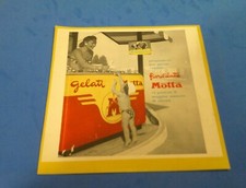 PUBBLICITA'  1953 GELATI FIORDILATTE MOTTA FRIGO BAR BIMBO MARE WERBUNG ADVERT