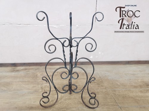 Porta vaso ferro - vaso, battuto