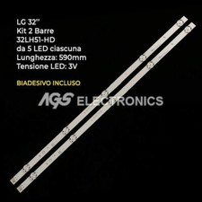 KIT 2 BARRE STRIP LED TV LG