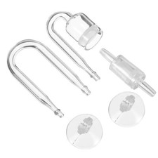 Diffusore CO2+tubo a U vetro+valvola ritegno conta bolle per acquario piccolo V5