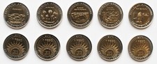 ARGENTINA SET 5 MONETE