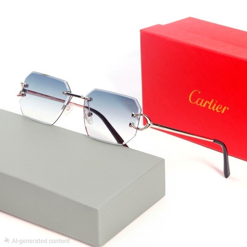 Cartier hexegon blue gradient - blue,