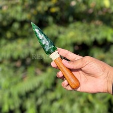 Coltello Vetro Ossidiana Verde
