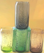 MCDONALD'S 4 BICCHIERI LATTINA  2008 COCA COLA COLLEZIONE COKE GLASSES BICCHIERE
