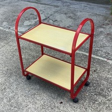 CARRELLO PORTAVIVANDE Piante  RICHIUDIBILE ANNI '80 VINTAGE DESIGN ROSSO