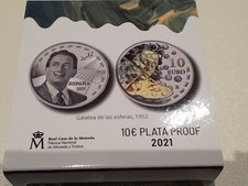 moneta argento salvador dali plata proof colorata