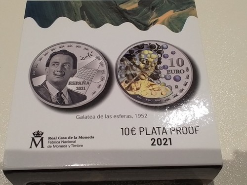 Moneta argento salvador dali - moneta,
