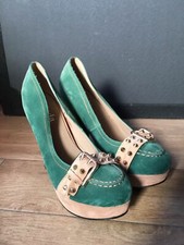 Scarpe con tacco verdi con