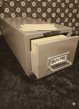 Cassetto indice schede acciaio