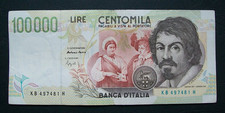 100000 lire 1995 Caravaggio