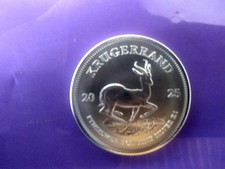 Sudafrica. 1 Rand - KRUGERRAND 2025 - 1 ONCIA DI  PURO E FINE  ARGENTO  999.