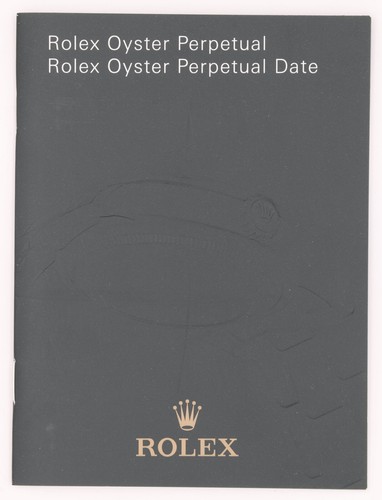 Rolex oyster perpetual booklet - perpetual,