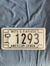 Fabbri Riproduzione Targa American Samoa (REPLICA)