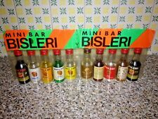 CONFEZIONE MINI BAR BISLERI N.10 MIGNON(FERRO CHINA-BRANDY-GIN-SAMBUCA)VINTAGE