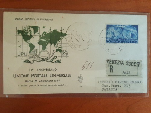 Fdc venetia club 1949 - fdc,