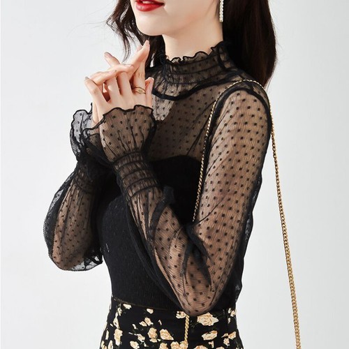 Shirt donna trasparente a - trasparente,