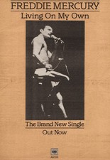 POSTER FREDDIE MERCURY LIVING
