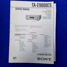 SONY TA-E9000ES Manuale di