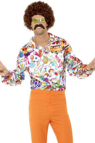 Smiffys camicia hippie groovy - smiffys,