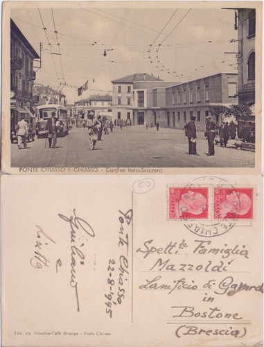 Cartolina ponte chiasso e - -,