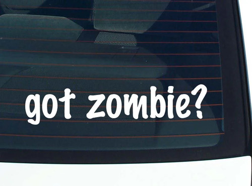 Got zombie decalcomania auto - got,
