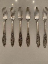 6 forchette silverplated da