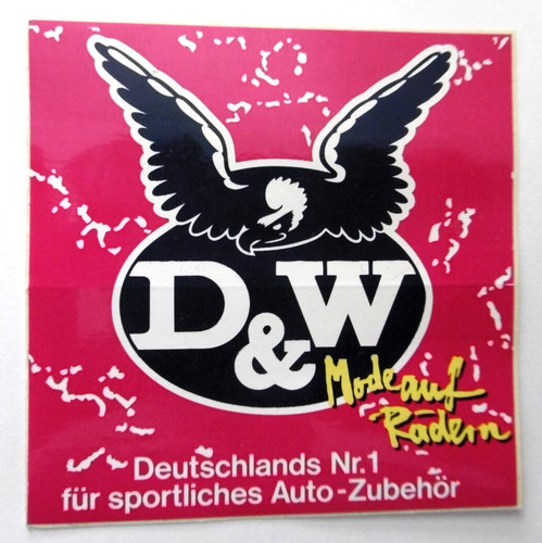 Adesivo pubblicitario logo w - pubblicitario, d&w