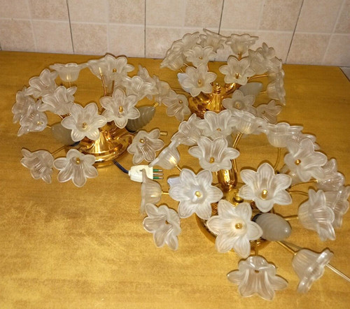 Tris plafoniere vintage - plafoniere,