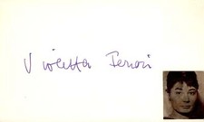 Violetta Ferrari Signed Auto