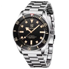 Orologio Automatico Benyar BY 5179 Nero Uomo Subacqueo Acciaio Ghiera Nera