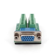 Adattatore VGA D-SUB DB15 femmina 3 righe 15 pin a terminale connettore scheda breakout