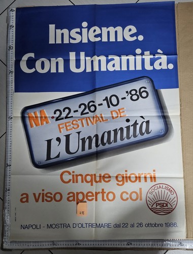 Manifesto napoli psdi partito - napoli,