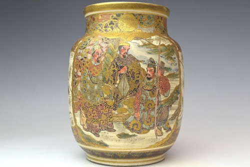 Vaso giapponese satsuma - vaso,