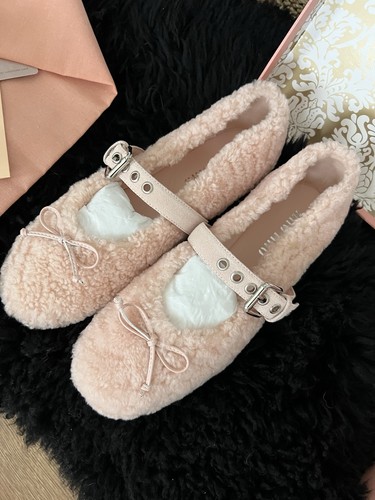 Miu ballerine pelliccia - in,