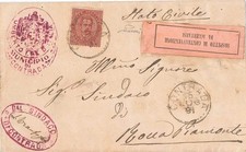 1891 UMBERTO 10 C SU PIEGO