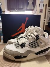 Nike Air Jordan 4 Scarpe Sportive per Uomo - Bianche/Nere/Grigie Neutrale, EU 41