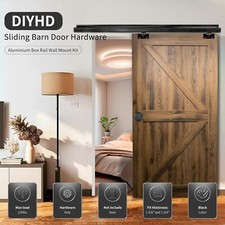 Ferramenta per porta scorrevole box interno, montaggio a parete binario scorrevole in lega di alluminio