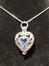 Pretty Blue Stone In A Heart