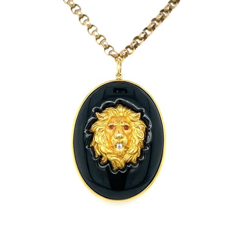 Spilla ritratto leone - di,