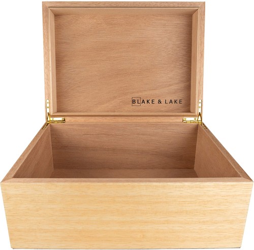 Grande scatola legno con - in,