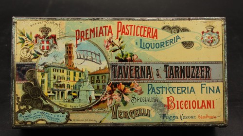 Antica scatola latta - scatola,